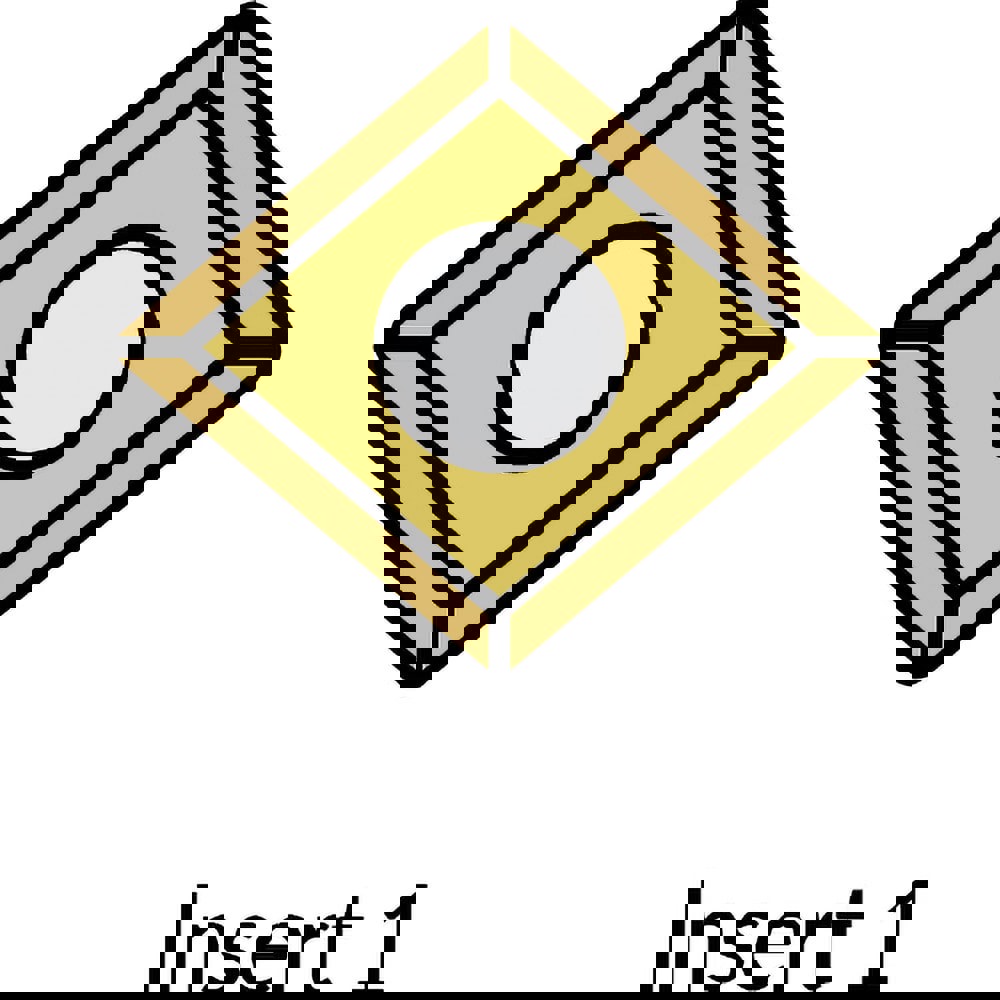 Turning Insert: CCMT 21.51, Solid Carbide